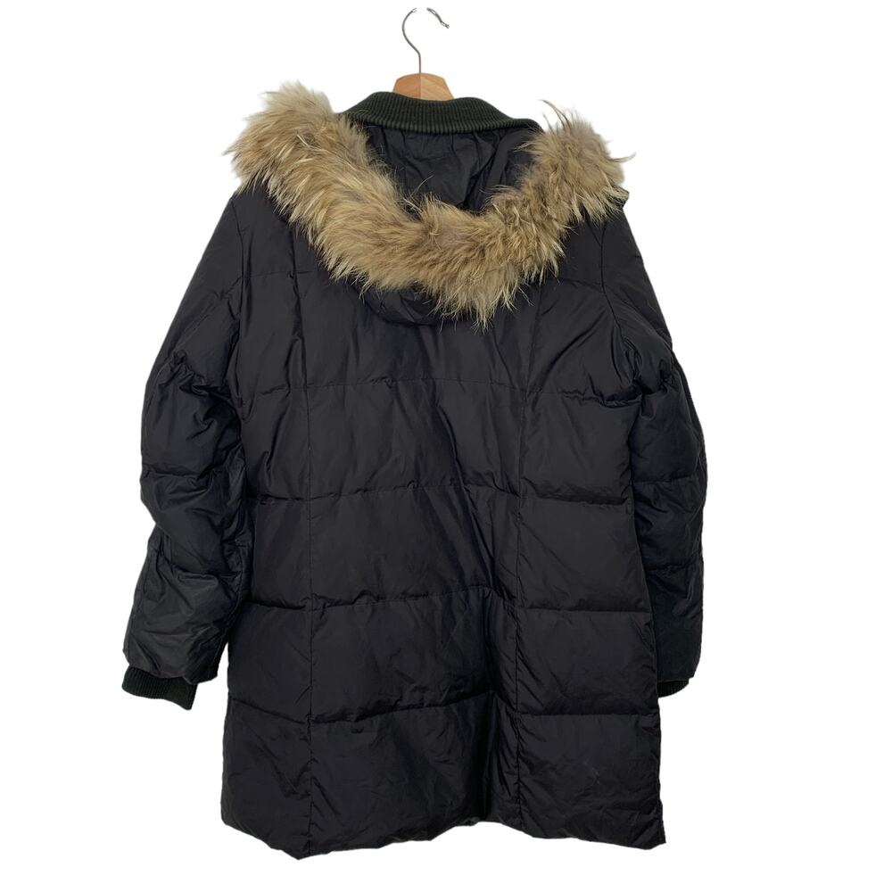 COMPANY by Ellen Tracy Down Fur Trim Puffer Coat XL - Picture 5 of 5